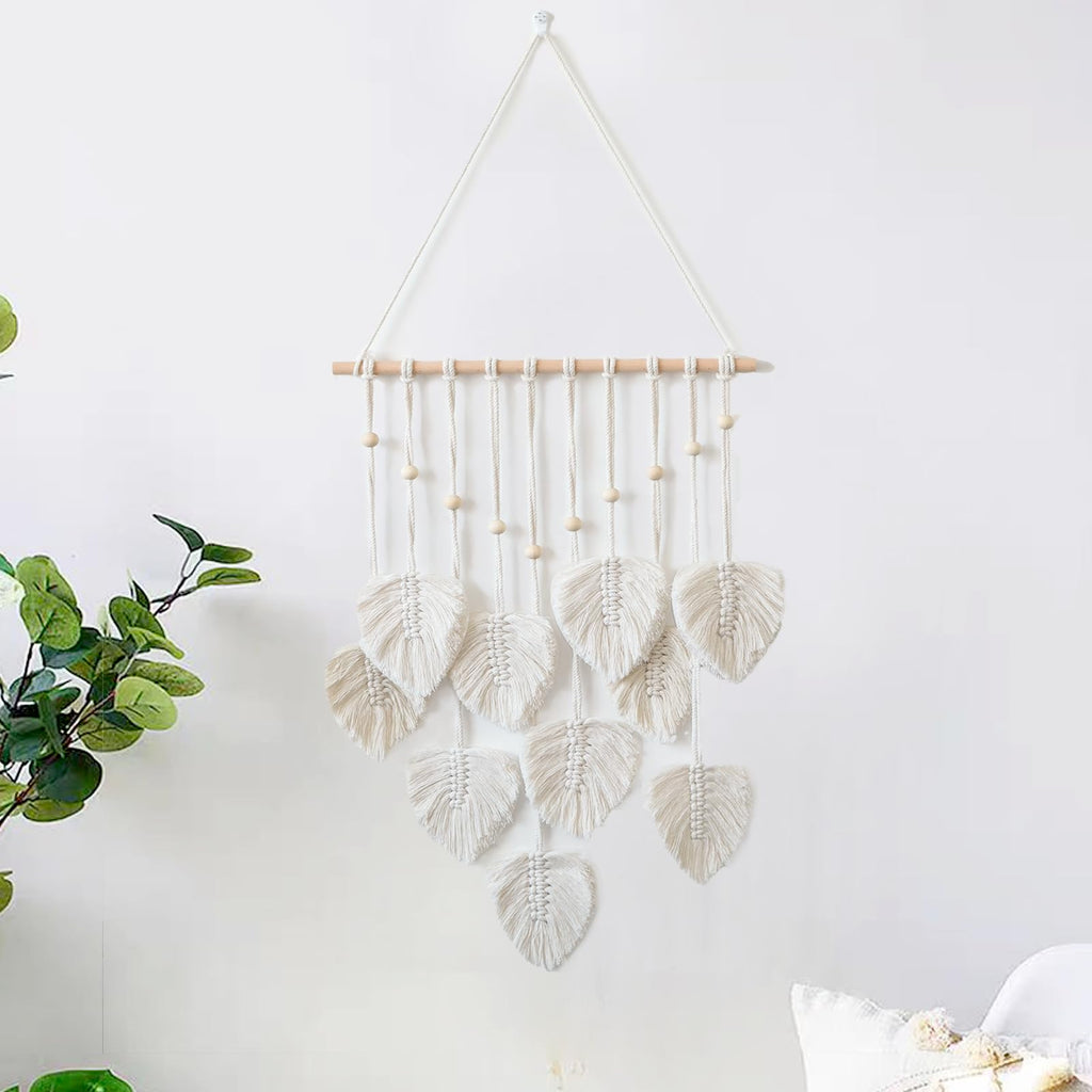 HNLMZ Arazzo da Parete in Macramè,Arazzi Tessuti a Mano in Stile Boemo,Arazzo Fatto a Mano Decorazione da Parete Per Soggiorno, Camera da Letto, Matrimonio, Decorazione Natalizia (Cachi)