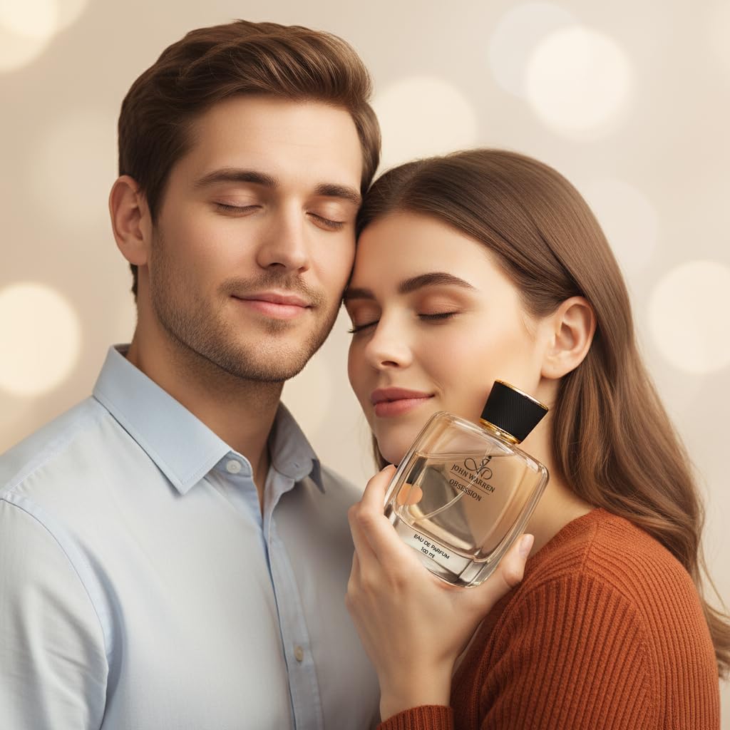 JOHN WARREN OBSESSION Luxury Perfume For Men, Long-Lasting Eau De Parfum with Bergamot, Pineapple,Moroccan Jasmine and Musk, Fresh & Strong Everyday Fragrance-100 ml