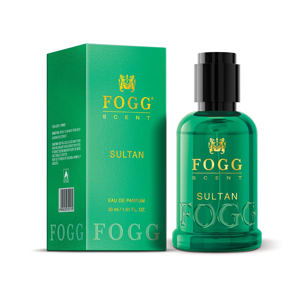Fogg Scent Sultan Perfume for Men, Long-Lasting, Fresh & Powerful Fragrance, Eau De Parfum, 30ml