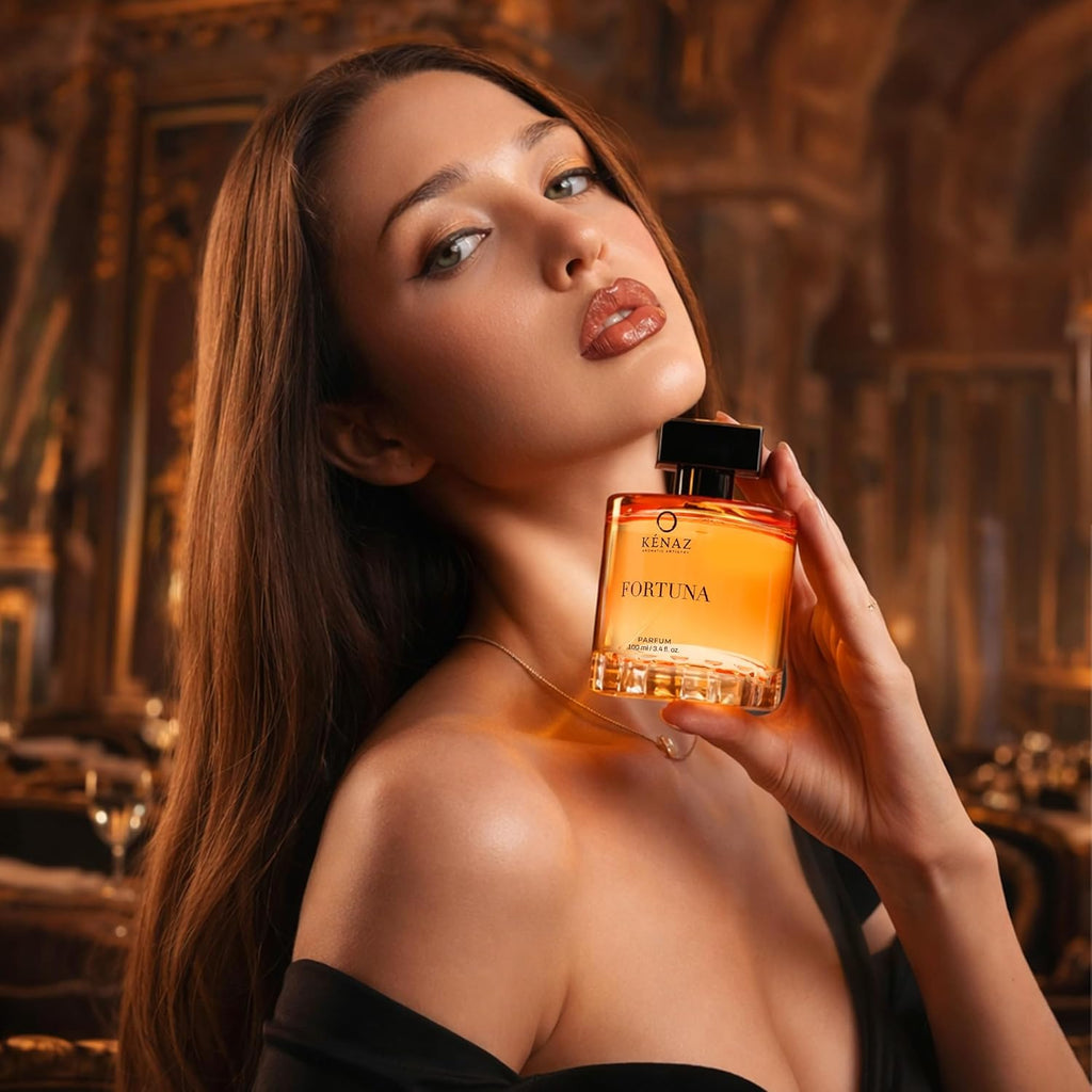 KENAZ Fortuna Long Lasting Perfume For Men & Women 100ML | Dubai Crafted | Floral Fruity With Orange Blossom & Patchouli | Unisex Parfum | 20% Fragrance Oil
