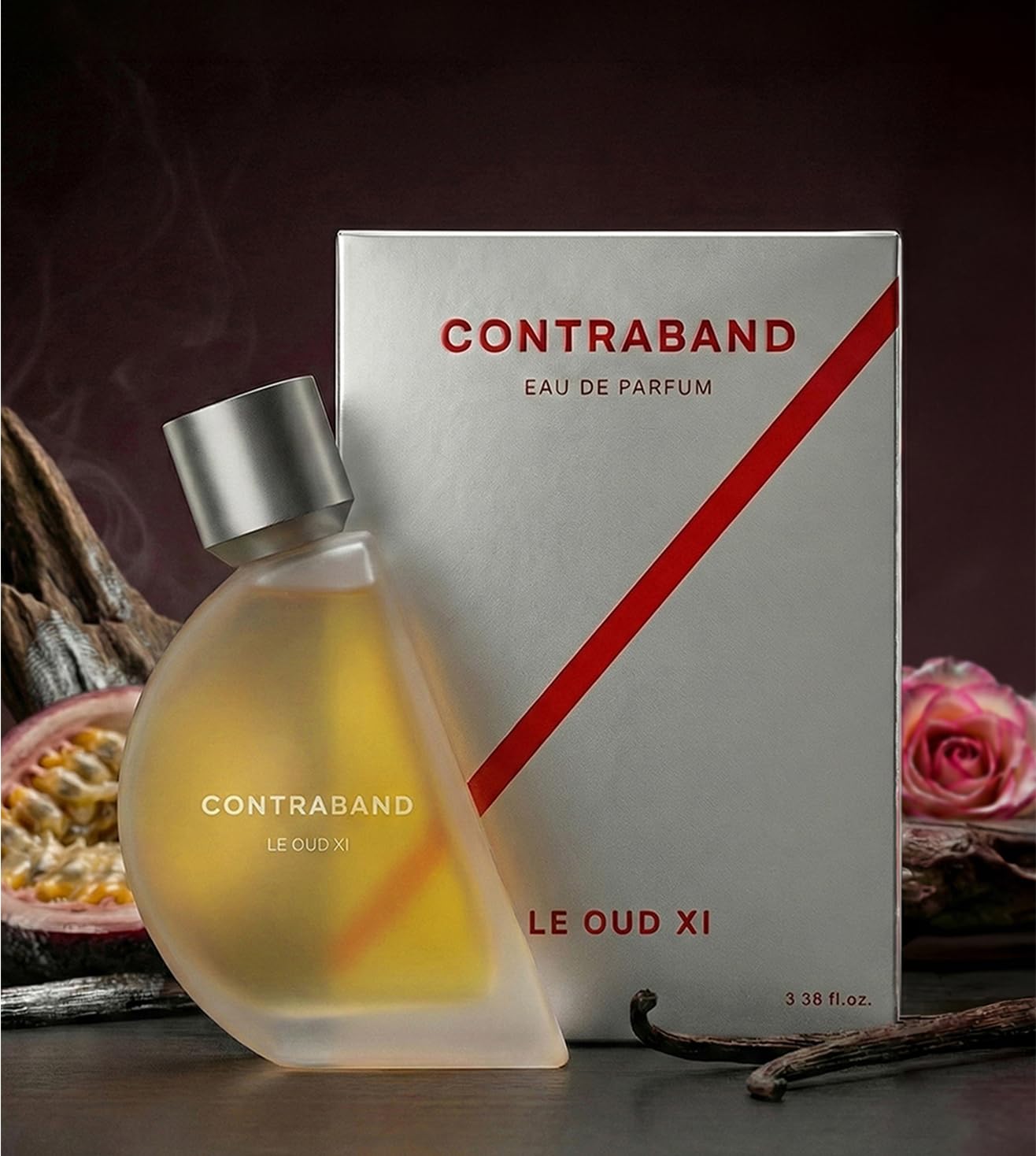 Contraband Eau De Parfum - Le Oud XI | Smoky Oud, Bright Passionfruit & Turkish Rose Notes | Intense & Long Lasting Spray Perfume For Men & Women | 100 ml
