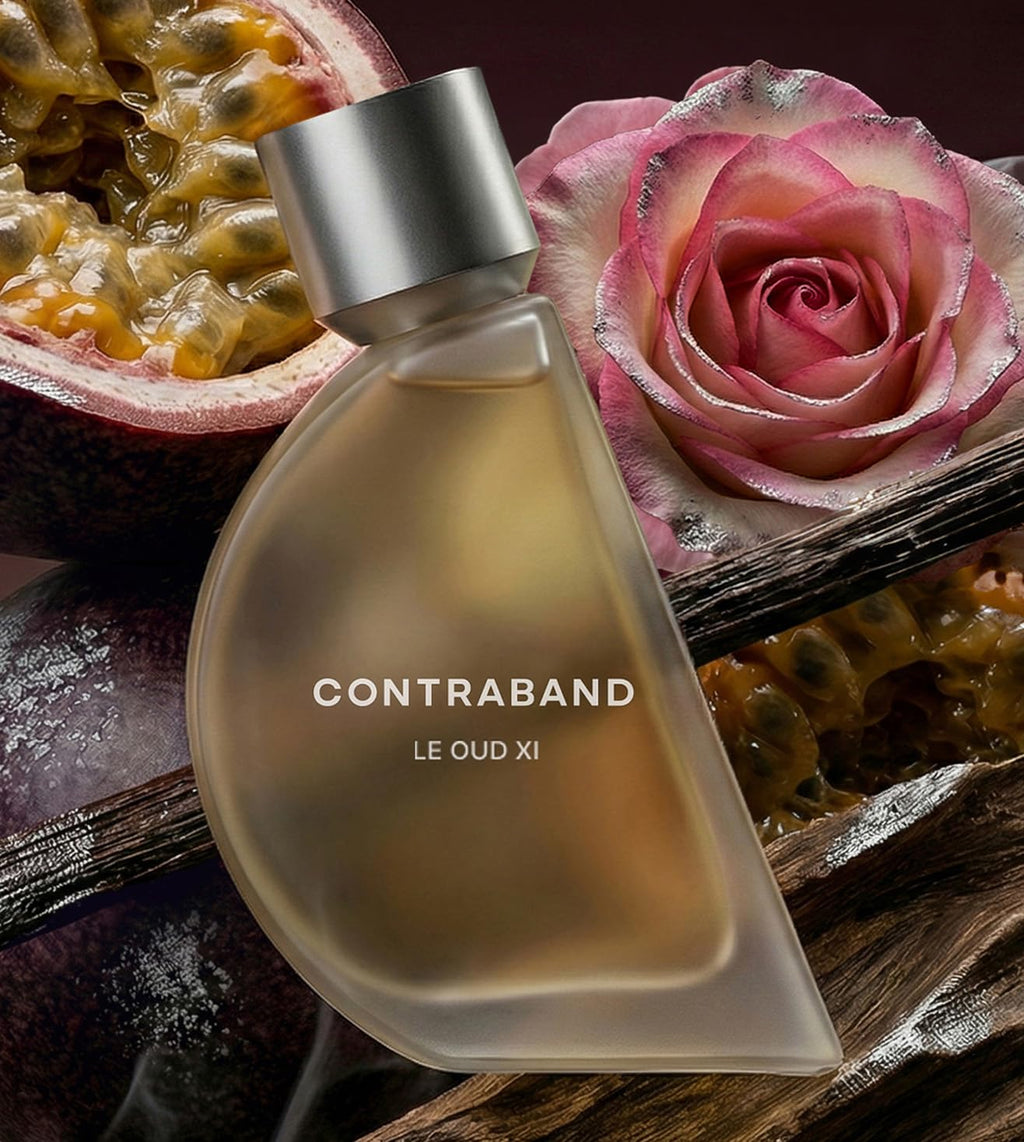 Contraband Eau De Parfum - Le Oud XI | Smoky Oud, Bright Passionfruit & Turkish Rose Notes | Intense & Long Lasting Spray Perfume For Men & Women | 100 ml