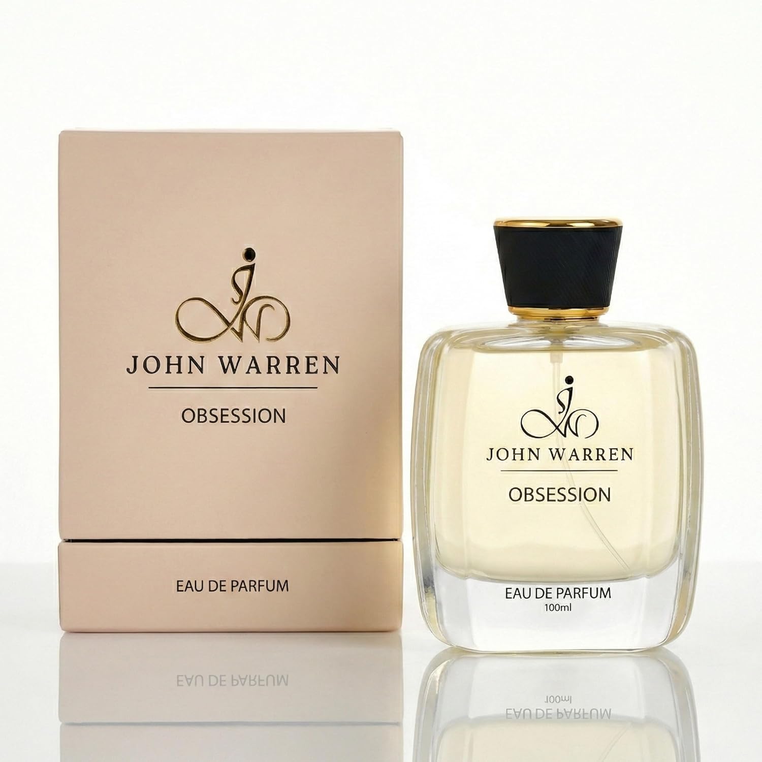 JOHN WARREN OBSESSION Luxury Perfume For Men, Long-Lasting Eau De Parfum with Bergamot, Pineapple,Moroccan Jasmine and Musk, Fresh & Strong Everyday Fragrance-100 ml